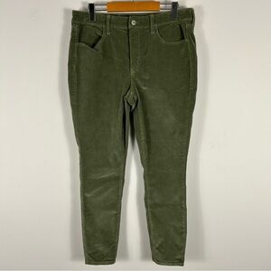 💕 AE high rise jegging Men's Green Corduroy Pants 12